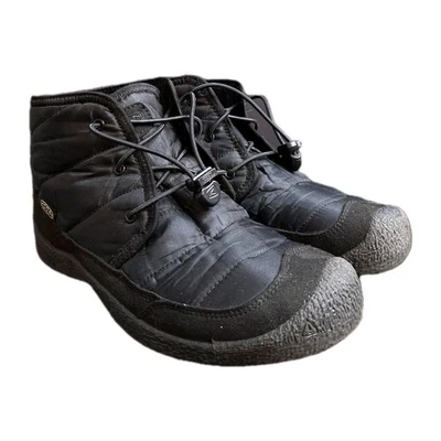 Keen Howser II Youth Waterproof Chukka Boots Black  Fleece Lined Big Kids Size 6 - Image 1 of 4