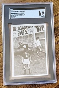 LEV YASHIN 1958 Bremer Fachring Kaffee #8 Rookie RC Jaschin Recent SGC 6 RaRiTy - Picture 1 of 2