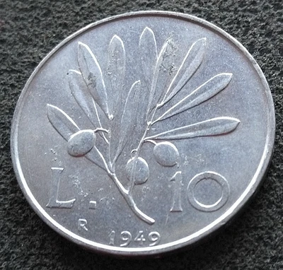 Monnaie Italie 10 Lire 1949 R KM#90 Aluminium [3797] - Photo 1/3