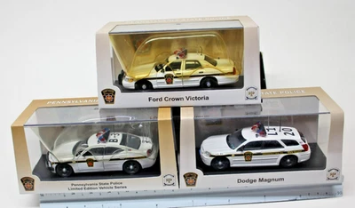 FIRST RESPONSE - VARIOUS Dodge and Ford PA STATE POLICE Cars - 1:43rd- 3 CHOICES - Image 1 of 4