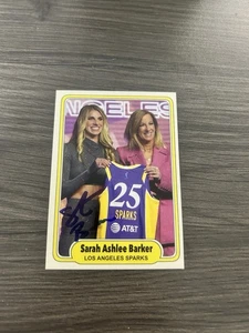 Sarah Ashlee Barker Signed LA Sparks Alabama Card WNBA Rookie Auto - Picture 1 of 2