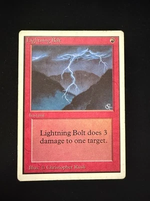 Magic The Gathering: Unlimited Lightning Bolt MTG Unlimited - Image 1 of 3