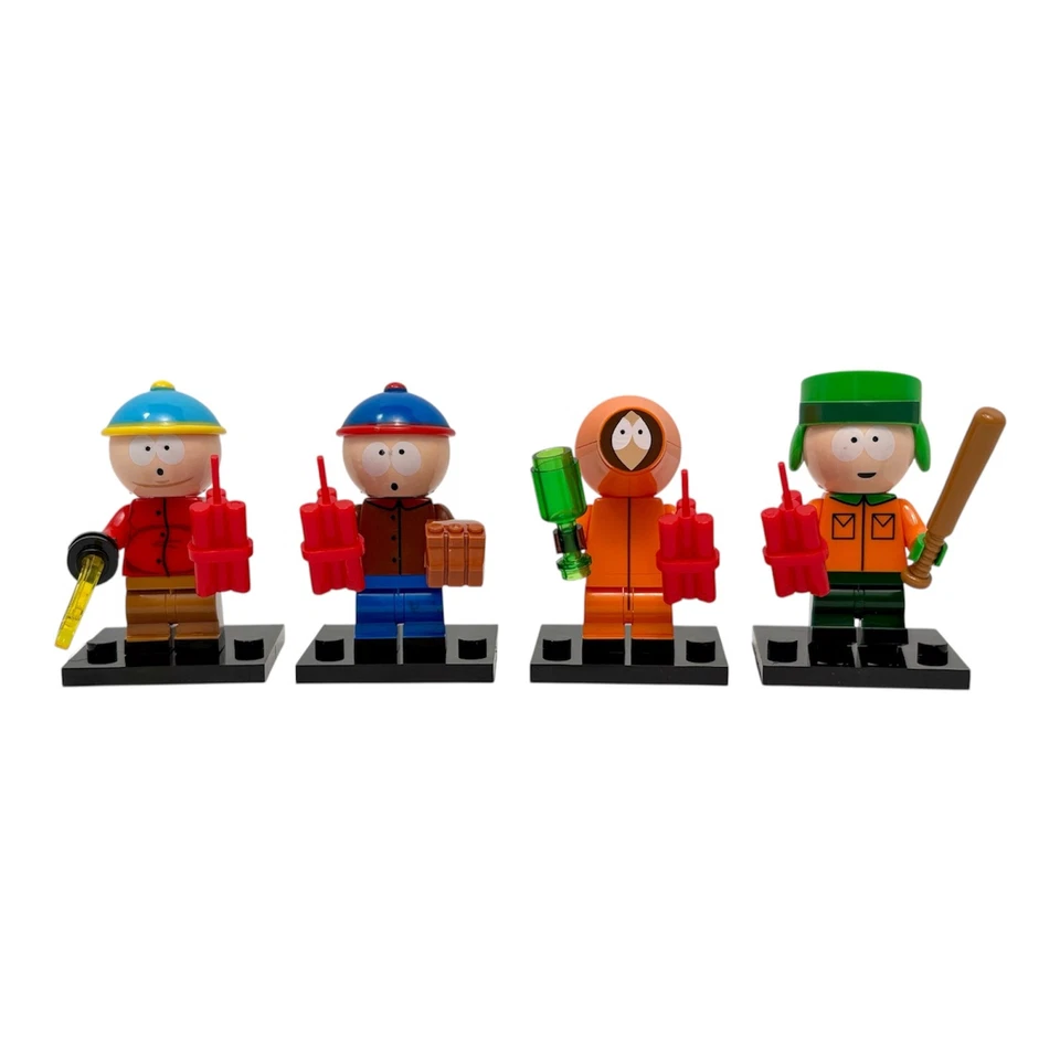 4 minifiguras de South Park Eric, Stan, Kenny, Kyle regalo de Navidad Stocking Stuffer Foto 1 de 4