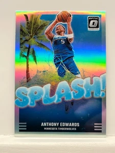 2024-25 Donruss Optic - Anthony Edwards; Splash Silver Prizm #7 - Foto 1 di 2