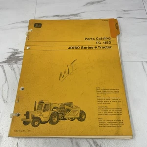 John Deere 760A Tractor Manual de Catálogo de Piezas Originales de Fábrica PC1153 xo - Imagen 1 de 2