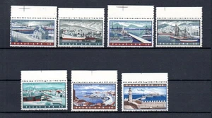 Greece 1958 set Port/Harbour/Ships stamps (Michel 674/80) nice MNH - Picture 1 of 2
