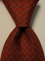 BROOKS BROTHERS Makers Men's Silk Necktie Designer "2020" Red/Pink/Yellow EUC