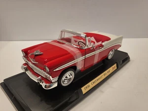 Road Legends 1956 Chevy Bel Air Red/White 1:18 Scale - Picture 1 of 9