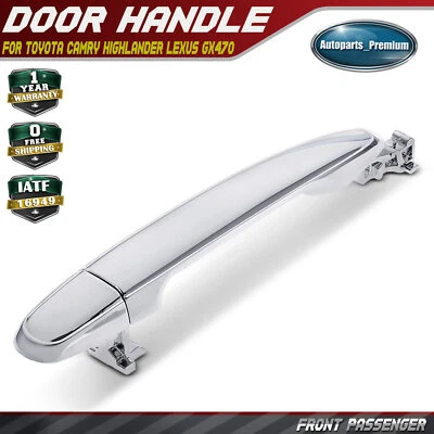 Maçaneta externa do passageiro dianteiro com cromo para Toyota Camry Highlander Lexus - Imagem 1 de 4