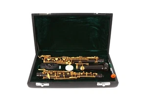 Neu Oboe Profi Ebenholz Holz C Schlüssel links F Resonanz vergoldet Schlüssel - Bild 1 von 11