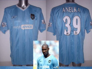 Manchester City Anelka XL Shirt Trikot 2003 Fußball Soccer Reebok Vintage Top - Bild 1 von 5