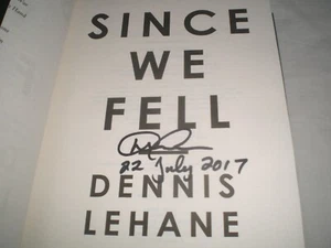 DENNIS LEHANE - Since We Fell SIGNED 1/1 Hb - 2017 - stand alone thriller - Picture 1 of 2