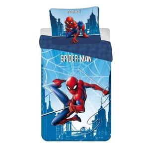 Spiderman Blue Single Duvet Cover Set Superheroes Cotton Bedding Marvel EU Size - Picture 1 of 1