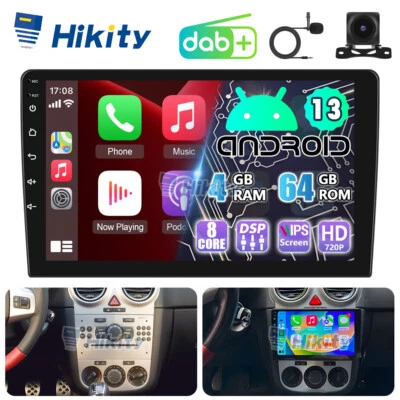 DAB+ 8Core 4+64GB Android13 Autoradio CarPlay GPS Navi WIFI Für Opel Astra Corsa - Bild 1 von 4