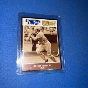 🔥1989 Starting Lineup Cards Baseball Greats Johnny Bench HOF🔥1105