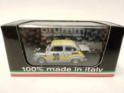 Brumm Fiat Abarth 1000 #30 Ficol Beurden Rally de Rouen 1969 1/43 R560 - Immagine 1 di 2