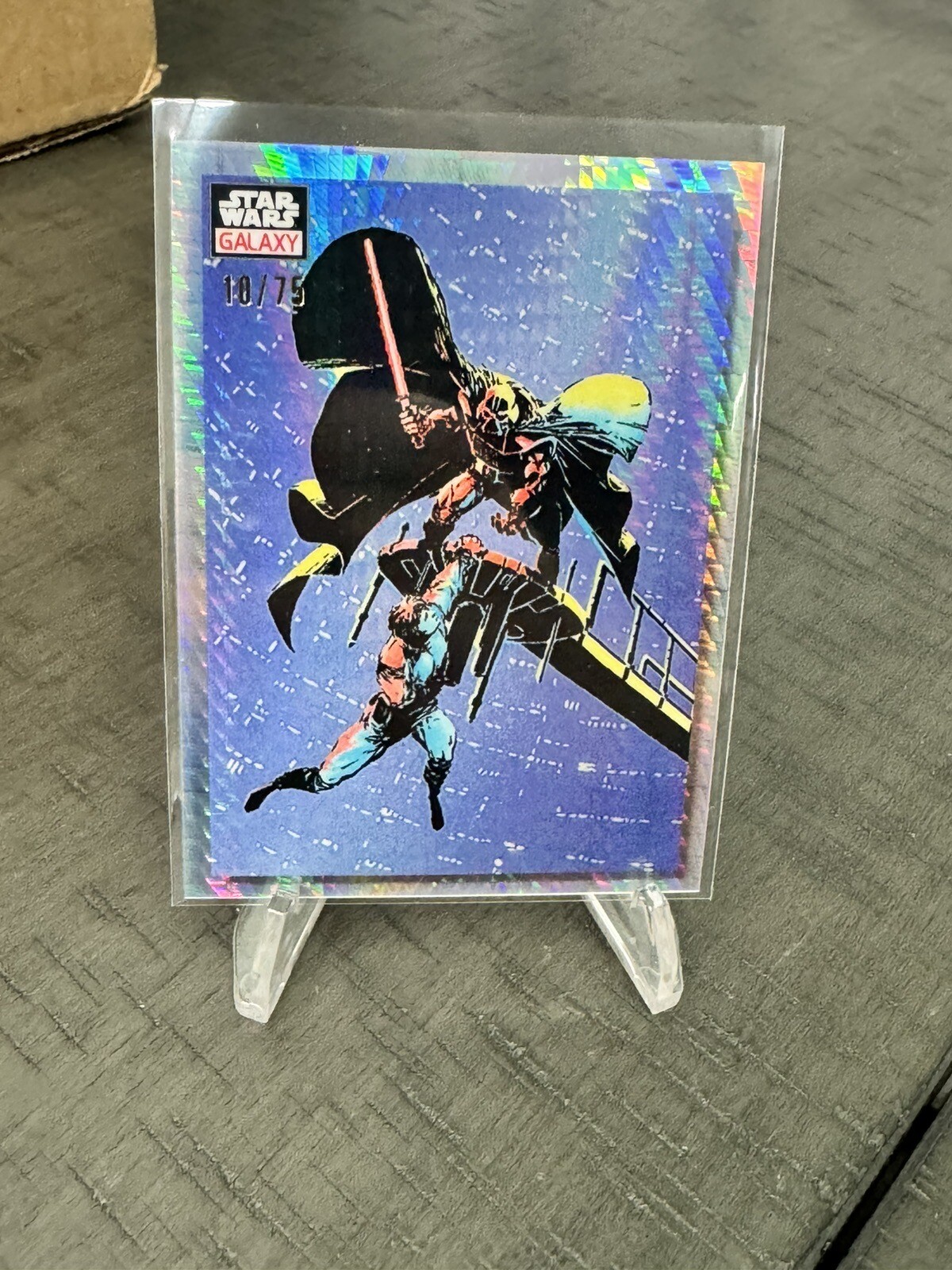 2023 Topps STAR WARS Galaxy Chrome LUKE IN PERIL! Prism Refractor /75 #1 C3