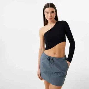 Jack Wills Tech Asymmetric Top Womens - Black - Size UK 14 (L) - Free P&P - Picture 1 of 12