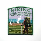Official Yellowstone National Park Souvenir Patch Hiking Old Faithful Wyoming