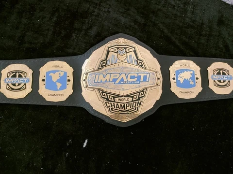 IMPACT WORLD CHAMPIONSHIP BELT ADULT SIZE 2mm ZINC Cover