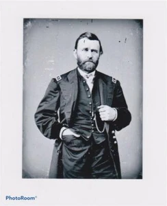 Sixth-Plate Civil War General Ulysses S Grant Tintype C2500RP - Picture 1 of 1