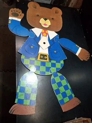  Rompecabezas de colección Jumbo Oso de peluche 8 piezas Retro Western Publishing Company EE. UU. Foto 1 de 4