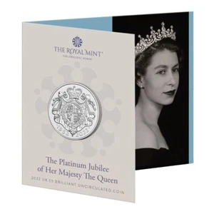 Great Britain UK £5 2022 Queen II Platinum Jubilee Brilliant Uncirculated Coin - Picture 1 of 4