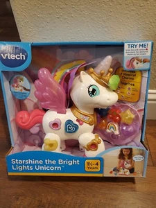 VTech Starshine the Bright Lights Unicorn Interactive Learning Toy Lights/Sound - Picture 1 of 5