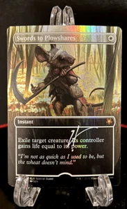 MTG Swords to Plowshares FOIL Special Guest NM Signed Artist Proof with Sketch - Picture 1 of 2