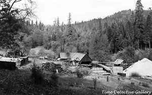 An Old Sawmill North of Greenville, California - 1941 - Vintage Photo Print - Picture 1 of 1