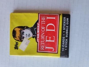 1983 Topps Return of the Jedi Luke Skywalker Unopened Wax Pack Sealed - Bild 1 von 2