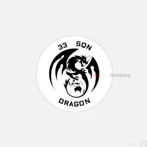 33 Sqn RAAF Dragon Vinyl Sticker - Picture 1 of 4