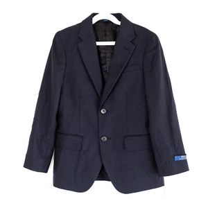NWOT Polo Ralph Lauren Boy's Lightweight Wool Suit Jacket French Navy Size 10 - Picture 1 of 8