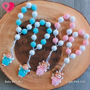 Migajon Angel Rosary Bautizo Comunion Baby Shower Part Favor Communion Baptism - Picture 1 of 5