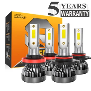 For Volvo S40 T5 Sedan 4-Door 2.5L 2005-2011 LED Headlight Bulbs Kit Xenon White - Picture 1 of 16