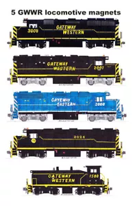 Gateway Western Locomotive 5 magneti Andy Fletcher - Foto 1 di 1
