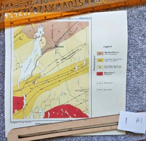 1913 Antique Geological Map of Oldham Gold Mining, Nova Scotia - Canada - Picture 1 of 1