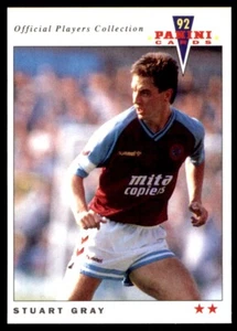 Panini Official Players Collection 1992 - Stuart Gray Aston Villa No. 19 - Picture 1 of 2