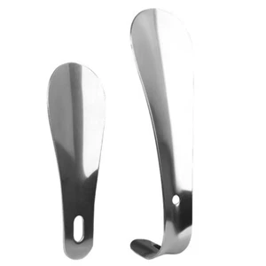 2 Pcs Shoe Lifter Stainless Steel Horn Long Handle for Seniors Elderly - Picture 1 of 12