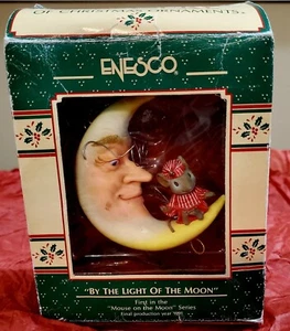 Vintage Enesco Christmas Ornament - By The Light of the Moon - Picture 1 of 10