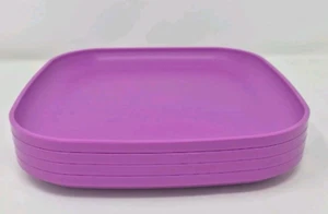 Platos de cena para microondas Tupperware Impressions 8" cuadrados púrpura claro nuevos - Imagen 1 de 1