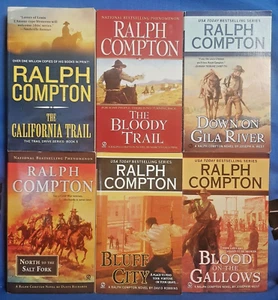 6 Ralph Compton Bluff City Bloody Trail California Trail Gila River Salt Gallows - Picture 1 of 7
