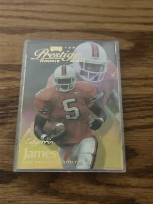 EDGERRIN JAMES 1999 Playoff Prestige Sprectrum Red RC Rookie Card #/500  - PWE - Image 1 of 2