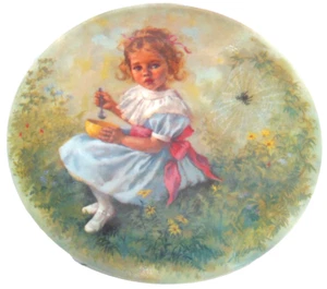 Placa de coleccionista Little Miss Muffet certificado de autenticidad Reco International vintage 1981 - Imagen 1 de 2