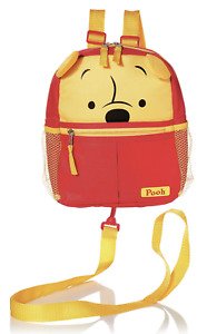 Disney Winnie The Pooh Yellow Harness Back Pack Adjustable Straps Zipper Pocket