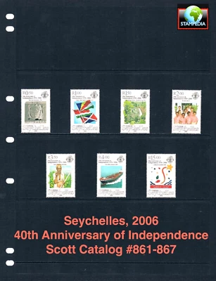 Valor Scott de $18,50 - 2006 SEYCHELLES escaso 40 años de independencia MNH NH UMM Foto 1 de 4