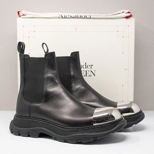 Alexander McQueen Hybrid Mirror Toe Black Chelsea Boots, Men's 10 US (43 EU) - Picture 1 of 13