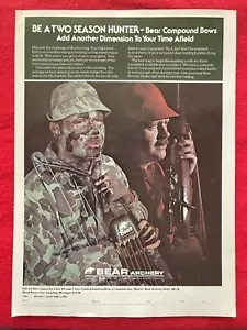 Vintage 1978 Bear Archery Print Ad Bear Compoundbogen Werbung - Bild 1 von 7