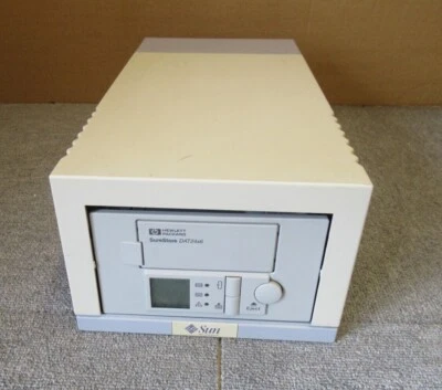 Sun 599-2129-01 Data Storage External DDS3 SCSI 12/24GB Tape Drive Streamer - Image 1 of 4