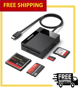 UGREEN USB C 4-in-1 Memory Card Adapter Includes SD, Micro SD, MS & CF - Picture 1 of 8